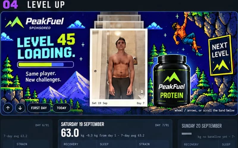 A sponsored day for PeakFuel: Level up