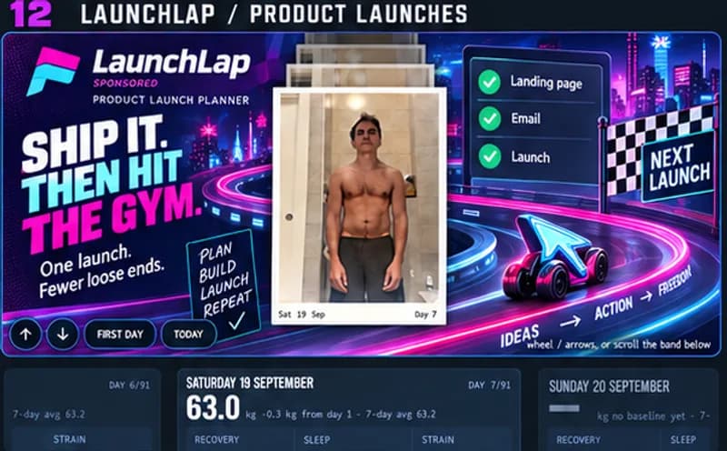 A sponsored day for LaunchLap: Product launches